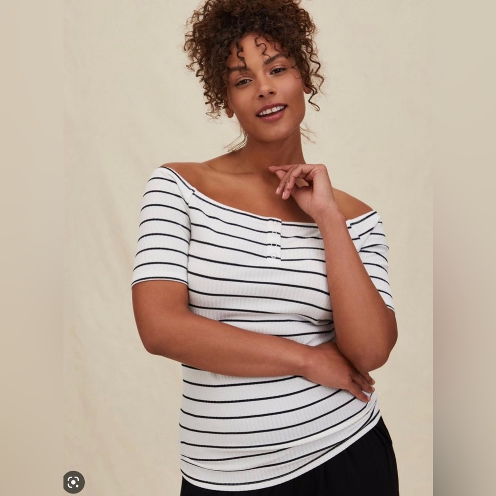 Torrid Strip Shirt Brand New Size 2x Brand New W/Tags